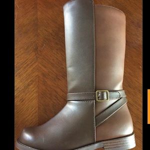 Girls Gymboree tall brown boots